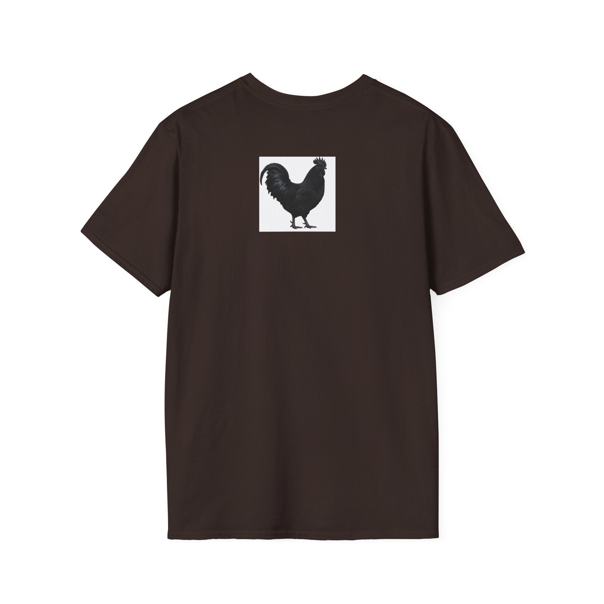 Rooster Sunset T-Shirt — "cock a doodle doooo" Humorous Farm Animal Tee