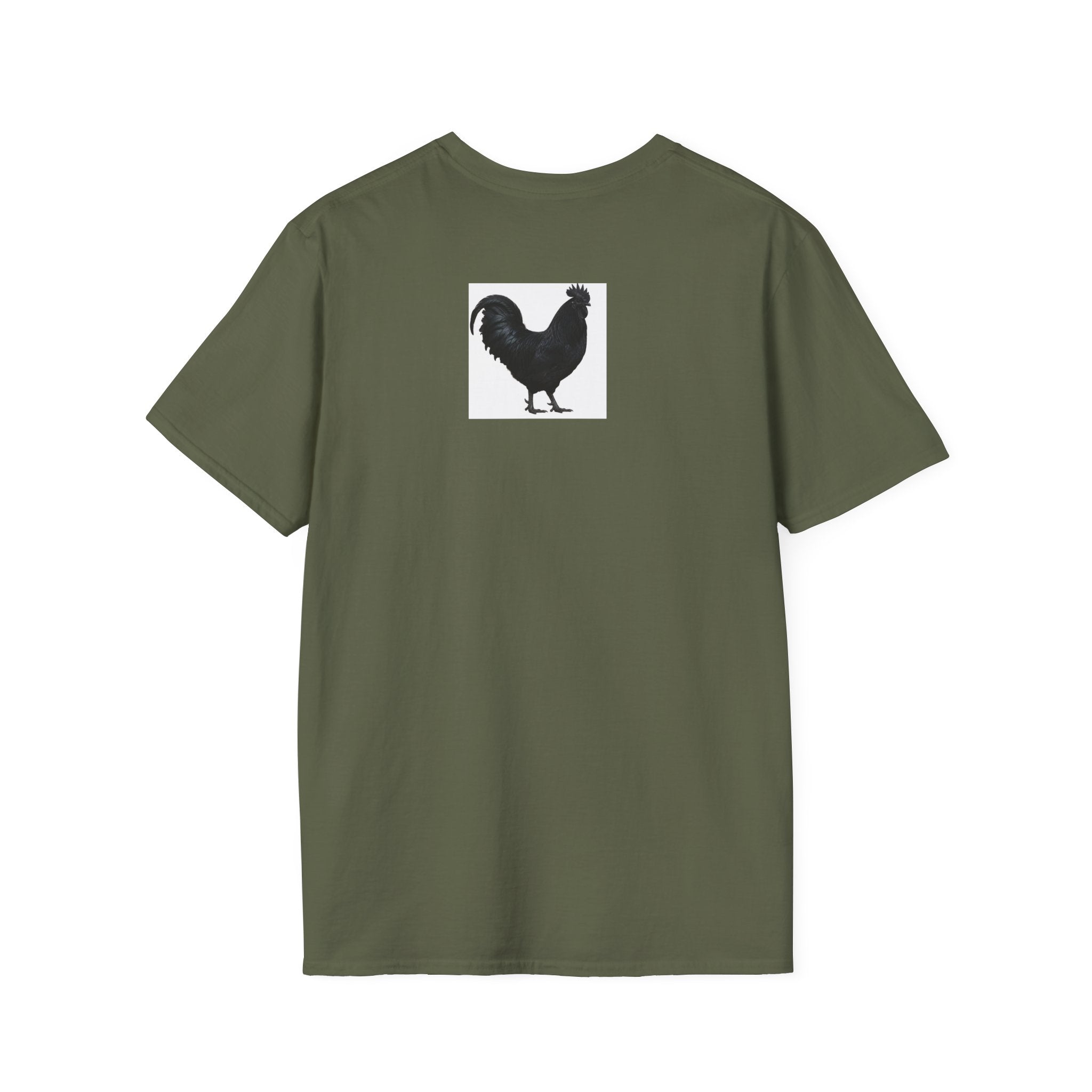 Rooster Sunset T-Shirt — "cock a doodle doooo" Humorous Farm Animal Tee