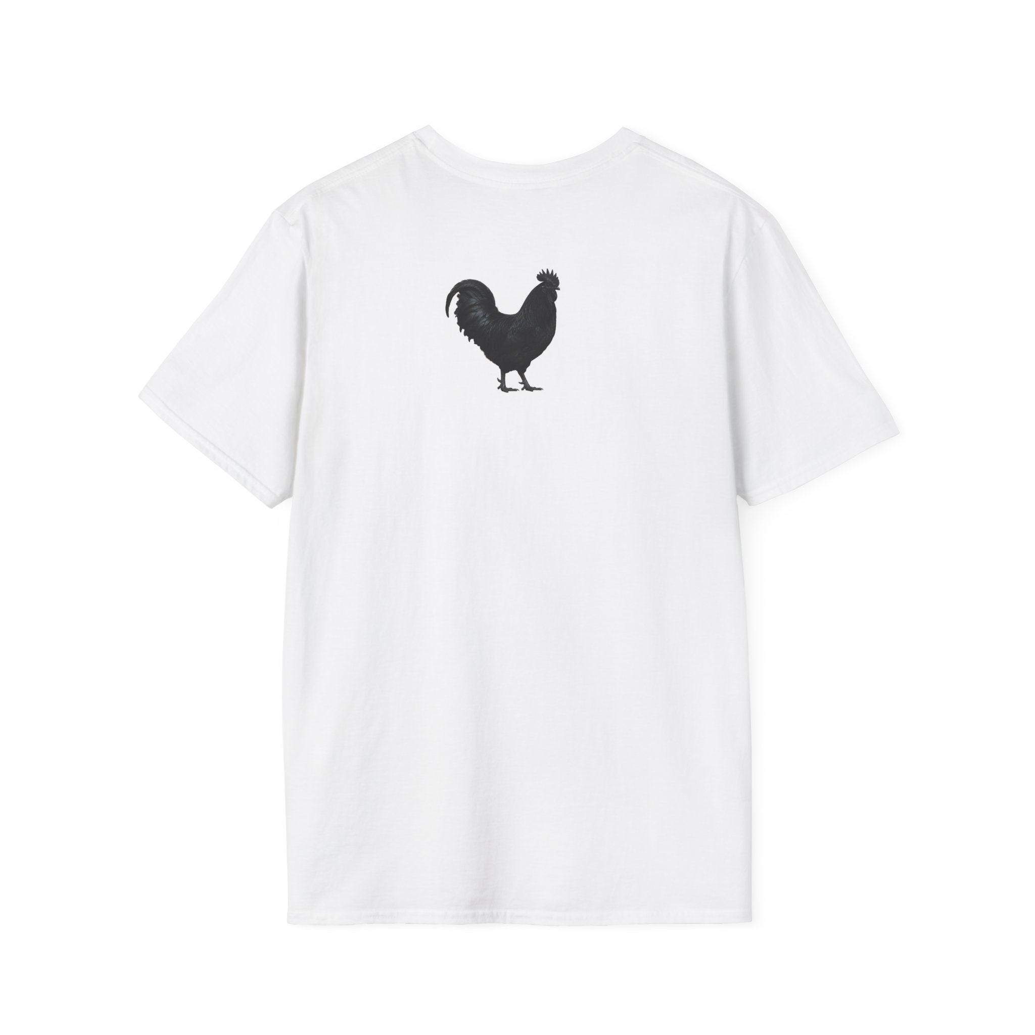 Rooster Sunset T-Shirt — "cock a doodle doooo" Humorous Farm Animal Tee