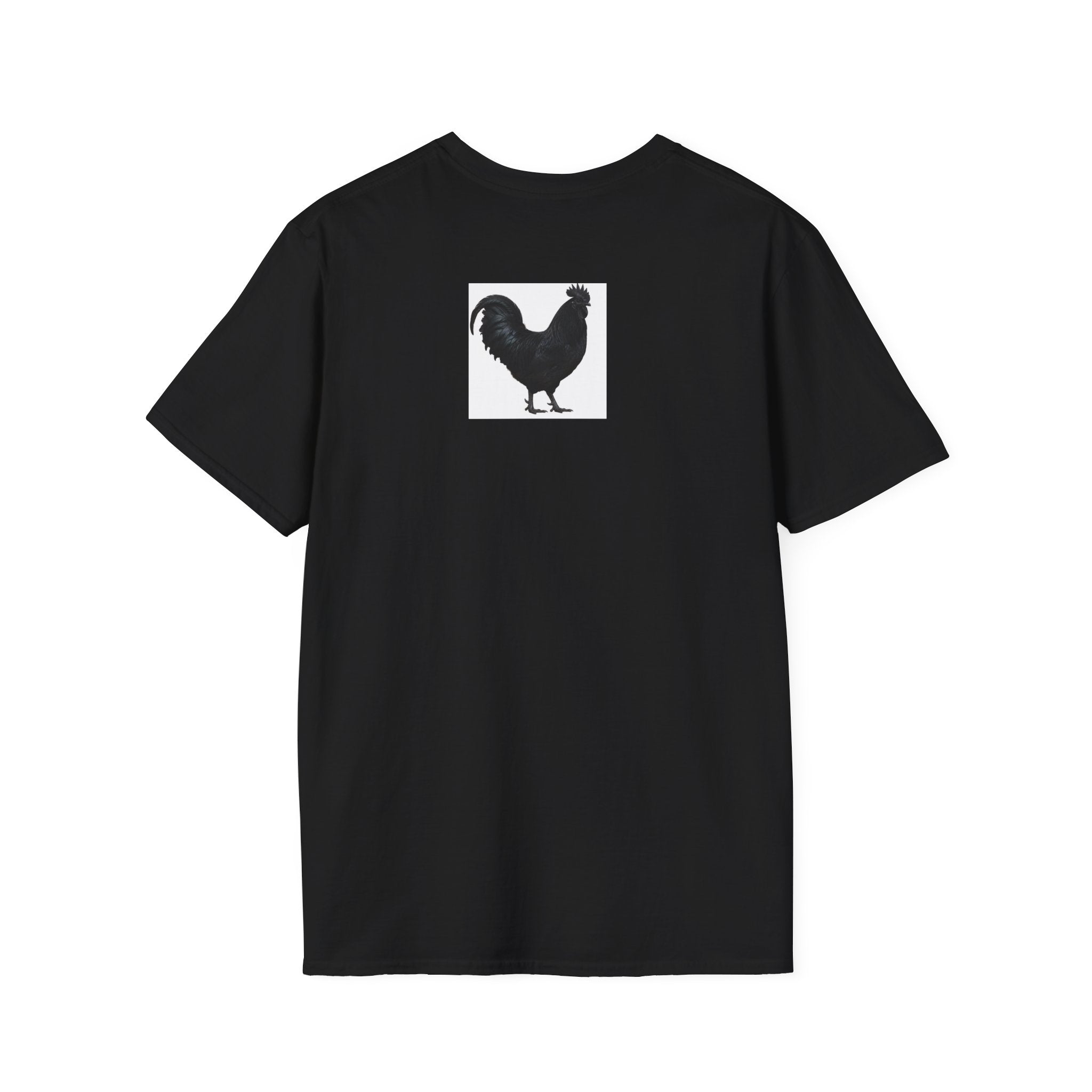 Rooster Sunset T-Shirt — "cock a doodle doooo" Humorous Farm Animal Tee