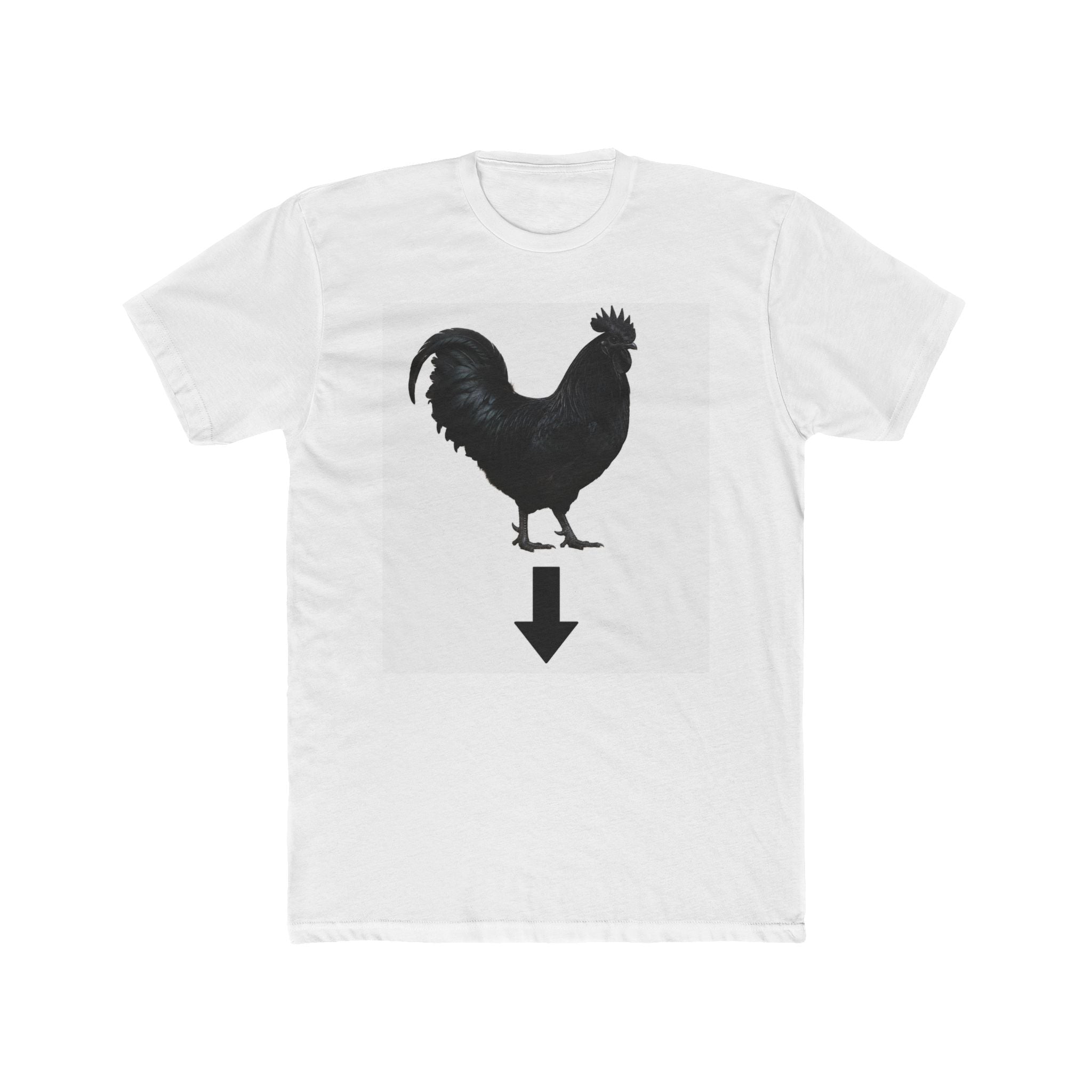 Rooster Pointing Down T‑Shirt — Funny Rooster Graphic Tee