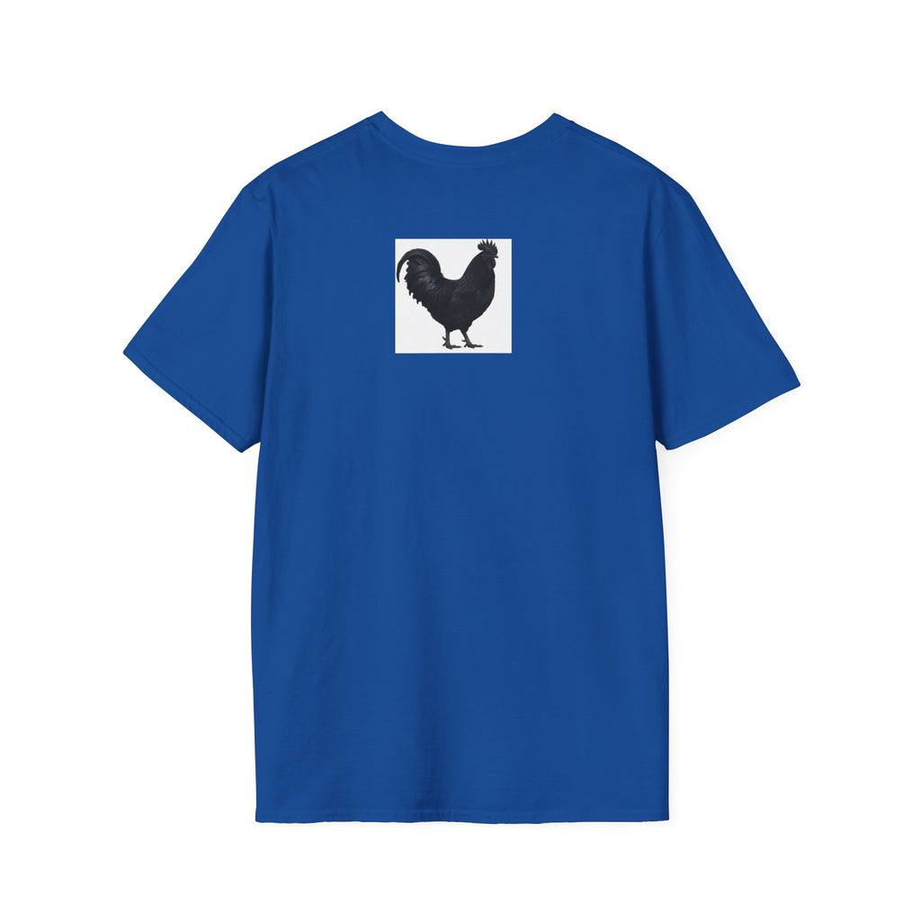 Rooster Sunset T-Shirt — "cock a doodle doooo" Humorous Farm Animal Tee