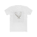 White Rooster Graphic Tee – Minimal Chicken Illustration T-Shirt
