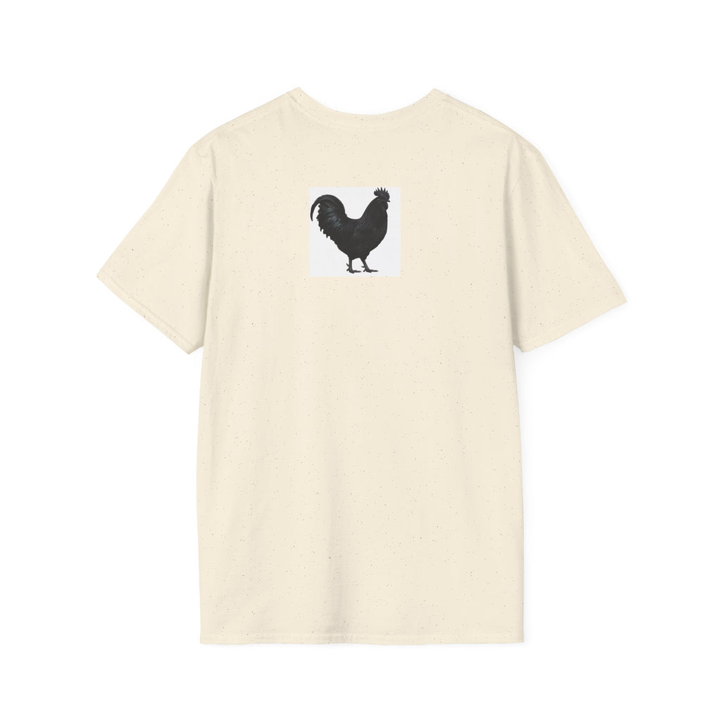 Rooster Sunset T-Shirt — "cock a doodle doooo" Humorous Farm Animal Tee